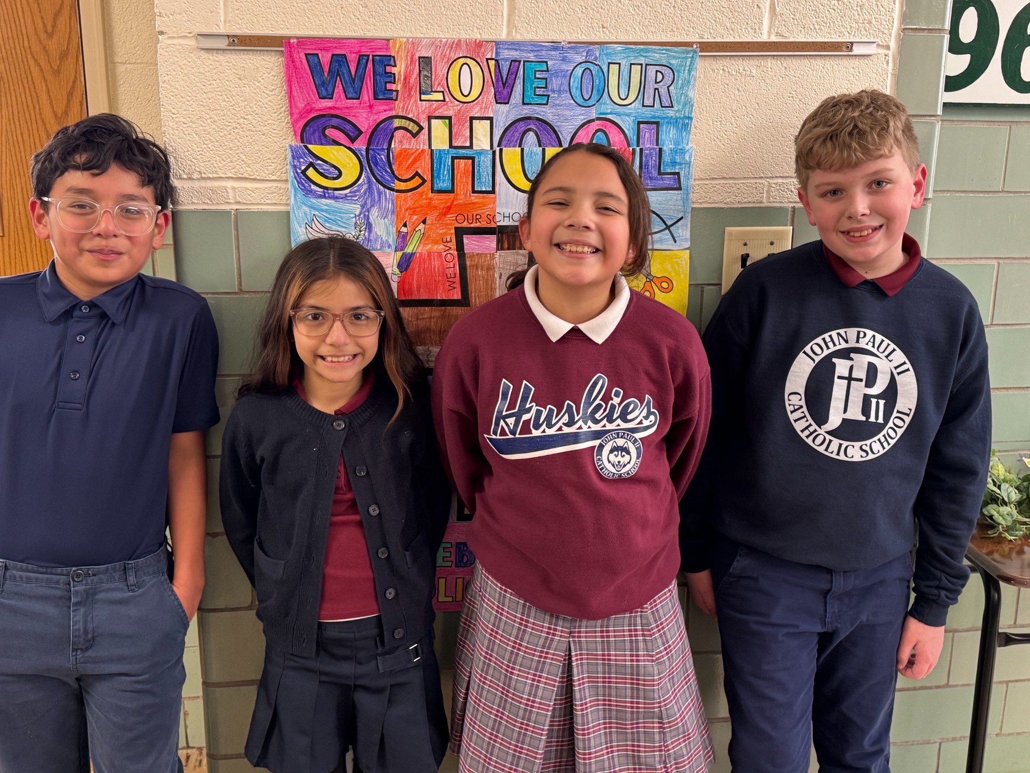 Students smiling together